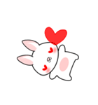 The rabbit's ears move.（個別スタンプ：22）