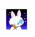 The rabbit's ears move.（個別スタンプ：24）