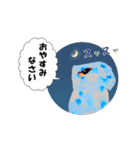 油絵風実写ミニチュアダックスフンド Vo1（個別スタンプ：3）
