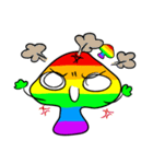 Colorful Rainbow Mushrooms（個別スタンプ：10）