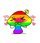 Colorful Rainbow Mushrooms（個別スタンプ：20）