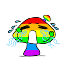 Colorful Rainbow Mushrooms（個別スタンプ：25）