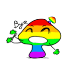 Colorful Rainbow Mushrooms（個別スタンプ：37）