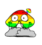 Colorful Rainbow Mushrooms（個別スタンプ：40）