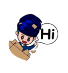 Men in Navy blue（個別スタンプ：1）