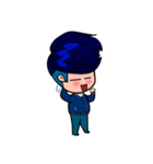 Men in Navy blue（個別スタンプ：2）