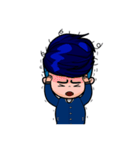 Men in Navy blue（個別スタンプ：8）