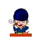Men in Navy blue（個別スタンプ：10）