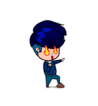 Men in Navy blue（個別スタンプ：11）