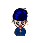 Men in Navy blue（個別スタンプ：12）