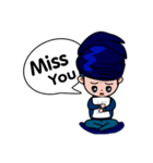 Men in Navy blue（個別スタンプ：13）