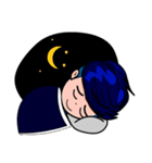 Men in Navy blue（個別スタンプ：14）