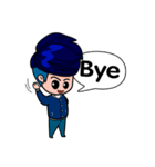 Men in Navy blue（個別スタンプ：15）
