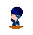 Men in Navy blue（個別スタンプ：19）