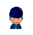 Men in Navy blue（個別スタンプ：21）