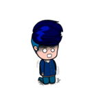 Men in Navy blue（個別スタンプ：22）