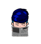 Men in Navy blue（個別スタンプ：23）