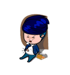 Men in Navy blue（個別スタンプ：26）