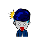 Men in Navy blue（個別スタンプ：29）