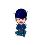 Men in Navy blue（個別スタンプ：33）