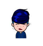 Men in Navy blue（個別スタンプ：35）