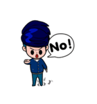 Men in Navy blue（個別スタンプ：36）