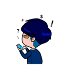 Men in Navy blue（個別スタンプ：37）