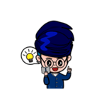 Men in Navy blue（個別スタンプ：38）