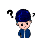 Men in Navy blue（個別スタンプ：39）
