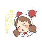 紬の女の子スタンプ（個別スタンプ：4）