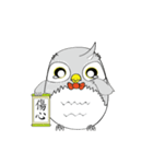 the serious owl（個別スタンプ：5）