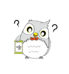 the serious owl（個別スタンプ：13）