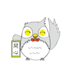the serious owl（個別スタンプ：14）