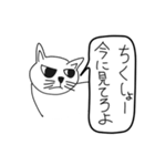 目つき悪い猫（意識低い）（個別スタンプ：19）