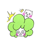 白にゃんこ、時々アフロ。（個別スタンプ：2）