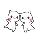 白にゃんこ、時々アフロ。（個別スタンプ：5）