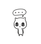 白にゃんこ、時々アフロ。（個別スタンプ：10）