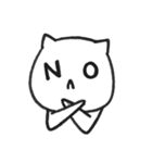 白にゃんこ、時々アフロ。（個別スタンプ：13）