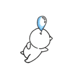 白にゃんこ、時々アフロ。（個別スタンプ：15）
