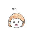 お ん な ノ 子 。（個別スタンプ：4）