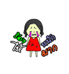 ガールパワーは1時間ステッカー。（個別スタンプ：12）