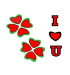 Clover greetings and blessings（個別スタンプ：4）