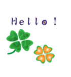 Clover greetings and blessings（個別スタンプ：10）