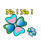 Clover greetings and blessings（個別スタンプ：24）