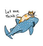 Mia the cat with ocean friends（個別スタンプ：3）