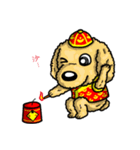Silly Diary-The pets new year version（個別スタンプ：33）