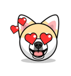 Puppy Love Stickers - Pom Emoji Meme（個別スタンプ：19）