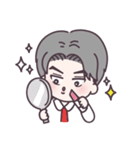 Gray hair boy（個別スタンプ：4）