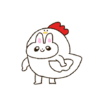 かたくなにしゃべらないうさぎ（個別スタンプ：3）