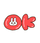 かたくなにしゃべらないうさぎ（個別スタンプ：19）